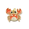 Brass Enamel Pendants KK-P338-03B-G-1