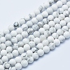 Natural Howlite Beads Strands X-G-P353-01-6mm-1
