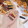 56Pcs 7 Colors 2-Hole Wood Buttons BUTT-GF0004-26-3