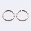 925 Sterling Silver Open Jump Rings STER-F036-02RG-0.5x4mm-3