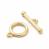Rack Plating Eco-Friendly Brass Toggle Clasps KK-K165-36-3