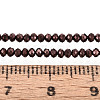 Electroplate Glass Beads Strands EGLA-F149-FP-08-4
