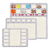 BENECREAT 3Pcs 3 Styles Felt Bead Design Boards Sets TOOL-BC0002-26-1