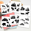 6Pcs Plant PVC Plastic Waterproof Self-adhesive Stickers Set DIY-WH0692-006-4