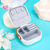Square PU Leather & PP & Silicone Jewelry Set Box AJEW-TAC0014-13B-5