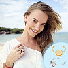 DIY Blank Dome Cuff Ring Making Kit DIY-UN0005-18-6