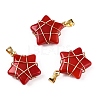 Lampwork Pendants GLAA-T023-06C-2