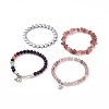 4Pcs Natural & Synthetic Gemstone Stretch Bracelet Sets BJEW-JB08946-5