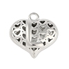 Hollow Brass Pendants for Valentine's Day KK-M289-03L-P-1