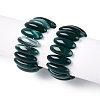 Oval Natural Agate Beaded Stretch Bracelets for Women Men G-Q601-23D-4