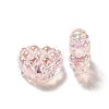 Transparent Acrylic Waffle Beads OACR-E016-01B-4