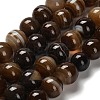 Dyed Natural Banded Agate Beads Strands G-G175-A08-01-2