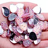 Opaque Resin Rhinestone Cabochons RESI-WH0035-29C-1