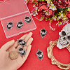 10Pcs Halloween Alloy Oval Pendants FIND-SC0011-18B-3
