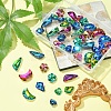 48Pcs 15 Style Glass Rhinestone Pendants EGLA-YW0001-41-6