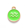 Alloy Enamel Pendants ENAM-S124-01A-06J-2