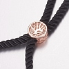 Nylon Twisted Cord Bracelet Making MAK-F019-04RG-3