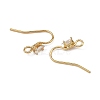SHEGRACE Brass Pave Cubic Zirconia Earring Findings XGRQ4S192-742G-2