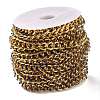 Golden Brass Enamel Curb Chain CHC-H103-07C-G-3