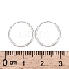 925 Sterling Silver Hoop Earring Findings STER-E062-05B-S-4