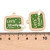 Alloy Enamel Pendants ENAM-L055-01A-02-3