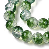 Transparent Crackle Baking Painted Glass Beads Strands X-DGLA-T003-01C-04-3