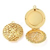 Rack Plating Brass Locket Pendants KK-M269-10G-3