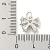 Rack Plating Brass Micro Pave Clear Cubic Zirconia Pendants KK-B093-01E-P-3