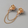 Zinc Alloy Rhinestone Chain Collar Pin Brooches JEWB-WH0816-010G-01-2