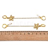 304 Stainless Steel Pendants & Natural Cultured Freshwater Pearl Leverback Earrings EJEW-JE07259-02-5