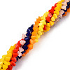 Opaque Solid Color Glass Beads Strands GLAA-N052-01-A-2