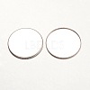 Tarnish Resistant 316 Surgical Stainless Steel Milled Edge Bezel Cups X-STAS-K099-01-25mm-P-2