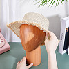 Head Shaped Wood Hat Display Racks AJEW-WH0816-102-4