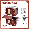 1Pc Wooden Pet Memorial Urn Box with Photo Frame CON-GA0001-43-2