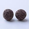 Unwaxed Natural Lava Rock Beads G-F325-16mm-M-3