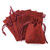 Burlap Packing Pouches Drawstring Bags ABAG-Q050-7x9-06-1