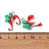 Christmas Handmade Polymer Clay Pendants CLAY-B007-02B-3