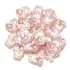 UV Plating Rainbow Iridescent Acrylic Enamel Beads OACR-G012-07A-3