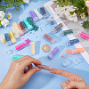 120G 12 Colors Glass Seed Beads SEED-DC0001-24-3