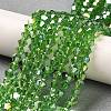 Transparent Electroplate Glass Beads Strands LS-EGLA-A039-T2mm-B03-4