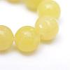 Round Dyed Natural Topaz Jade Bead Strands G-R345-6mm-10-4