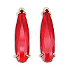 Transparent K9 Glass Pendants GLAA-N038-59-F09-2