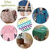 5 Rolls 5 Colors Cotton Tassel Ribbons OCOR-CA0001-13-5