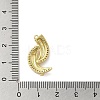 Brass Micro Pave Clear Cubic Zirconia Pendants KK-M275-39G-3