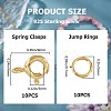 10Pcs 925 Sterling Silver Spring Ring Clasps STER-CN0001-22G-2