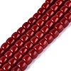 Opaque Glass Beads Strands GLAA-Q106-02A-B03-1