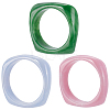 3Pcs 3 Colors Acrylic Bangles BJEW-UN0001-72B-1