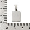 304 Stainless Steel Pave Natural White Shell Pendants STAS-S130-03P-A-3