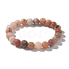 Natural Plum Blossom Jasper Beads Stretch Bracelets BJEW-F380-01-B08-4