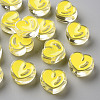 Transparent Enamel Acrylic Beads TACR-S155-004H-1